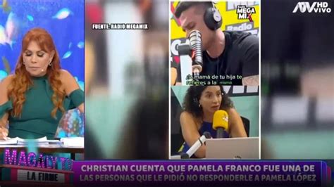 Christian Domínguez Asegura Que Pamela Franco Le Pidió No Hablar De