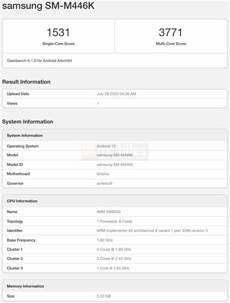 Samsung Galaxy M44 5g Un Smartphone De Milieu De Gamme Apparaît Sur