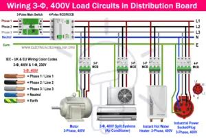 How To Wire 3 Phase 400V Distribution Board IEC UK EU