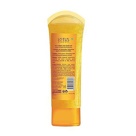 Buy Lotus Herbals Face Wash Gel Safe Sun Sunscreen 80 Gm Online At The