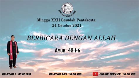 Kebaktian Minggu Oktober Gkp Jemaat Cimuning Youtube