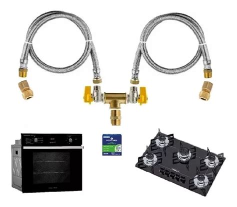 Kit Mangueiras A O M Instala O Cooktop Forno G S Gn Glp