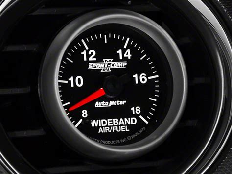 Auto Meter Mustang Sport Comp Ii Series 2 1 16 Inch Wideband Air Fuel Ratio Gauge 8 1 18 1 Afr