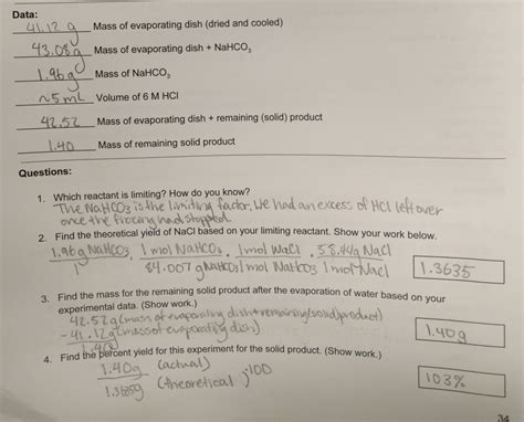 Lab Mole Mass Relationships Lab