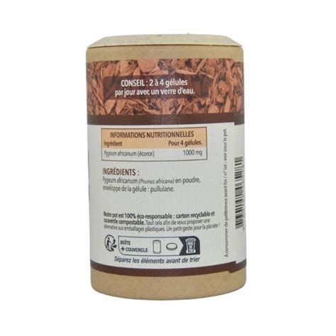 Pygeum Africanum 200 gélules 250 mg Prunier d Afrique