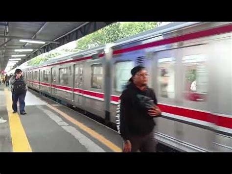 KRL JR 205 TUJUAN AKHIR TANGERANG KELUAR DARI STASIUN BATU CEPER YouTube