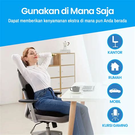 SEEONKA Bantal Duduk Alas Kursi Kantor Orthopedic Seat Cushion 2 PCS