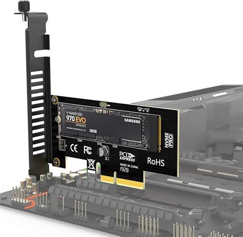 Ampcom Carte Adaptateur M Nvme Ssd Vers Pcie Gbit S Ssd Pci X