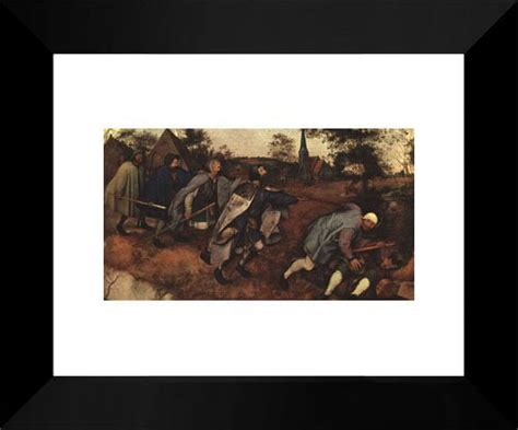 The Parable Of The Blind Leading The Blind X Framed Art Print By