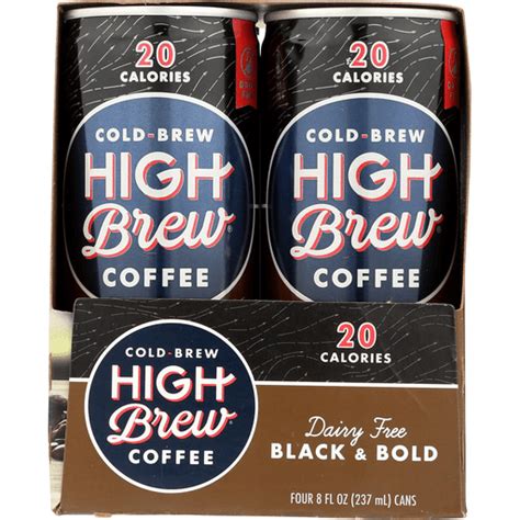 High Brew Coffee Coffee Ready To Drink Black And Bold Dairy Free