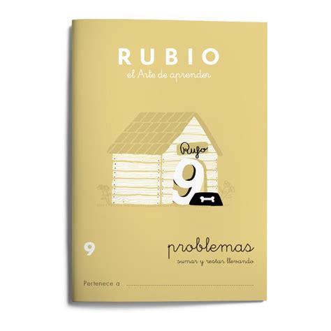 Cuaderno Rubio Problemas nº 9 Sumar y restar llevando 22454