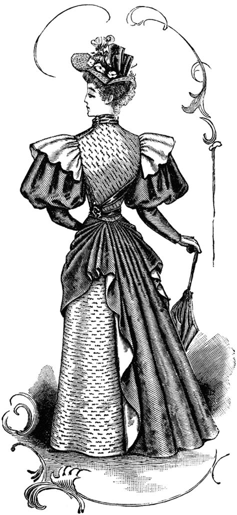 Late 19th Century Dress Clipart Etc