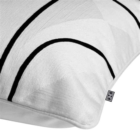 Eichholtz Cushion Sabrosa White Black Wilhelmina Designs