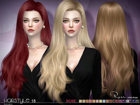 Woman Hair Long Hairstyle Fashion The Sims P Sims Clove Share