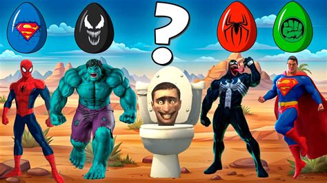 Tebak Gambar 🚽 Skibidi Toilet Vs Superheroes🦸‍♂️ Cartoon Avengers