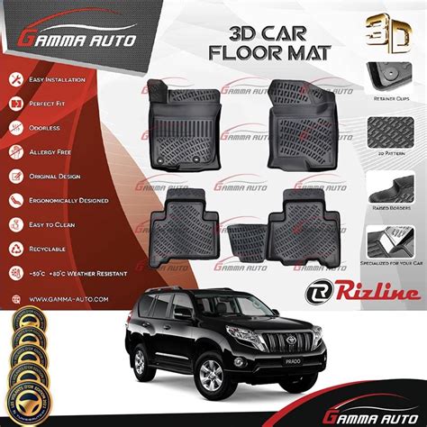 Tapis Sur Mesure Gamma Auto Pvc Toyota Land Cruiser Prado J