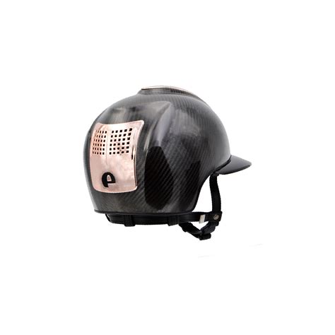 Kep Italia E Light Shine Equestrian Helmet Black Rose Gold Equishop