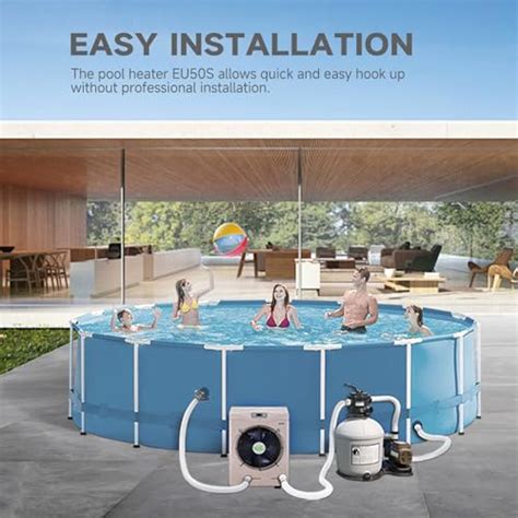 ECOPOOLTECH Pool Heater For Above Ground Pools Electric Swimming Pool