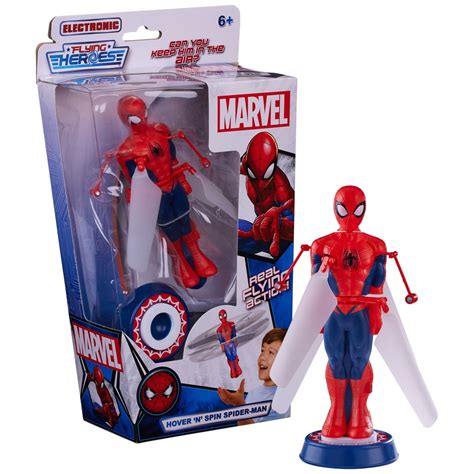 Flying Heroes Marvel Spider Man Hover N Spin Spider Man Smyths Toys Uk