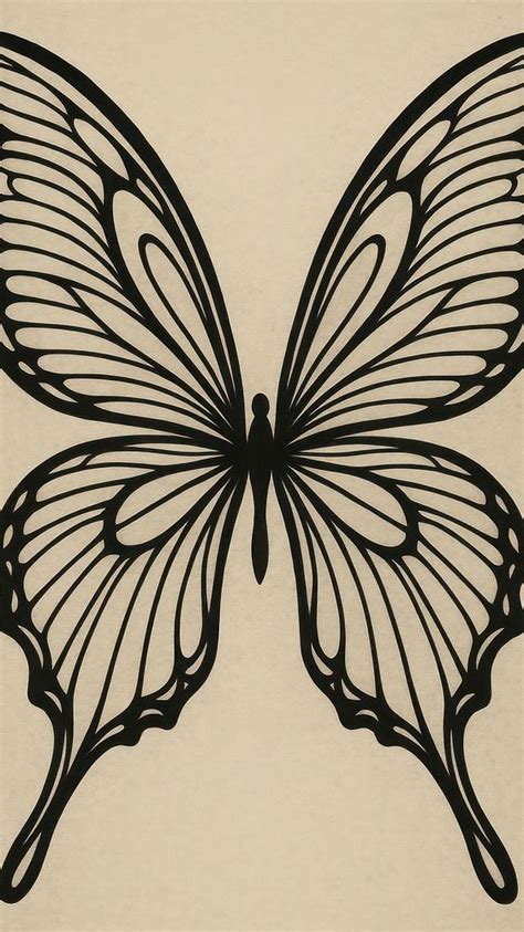 elegant butterfly silhouette mobile wallpaper  photo illustration