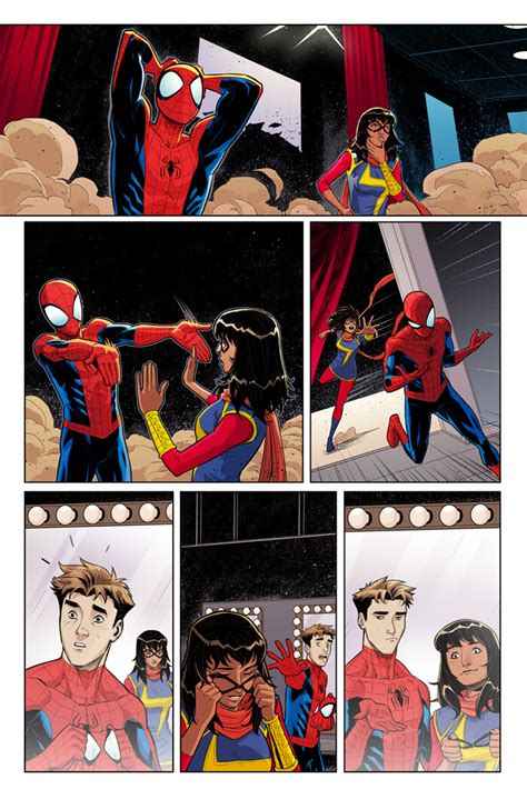 Joey Vazquez Spider Man Msmarvel Marvel Team Up Issue 2 Page Preview