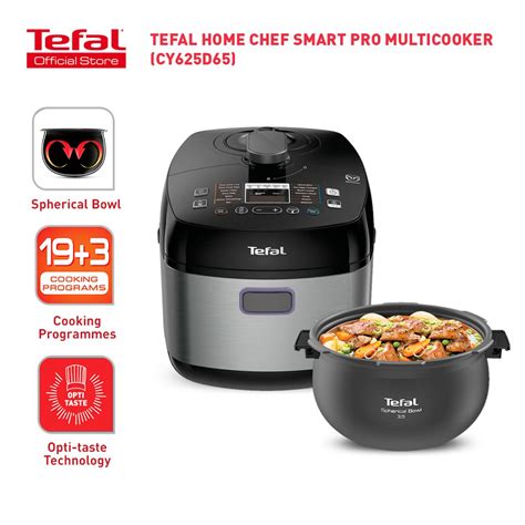 Tefal Home Chef Smart Pro Multicooker 5 0L CY625 Shopee Malaysia