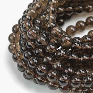 Natural Smokey Quartz Beads Round Full Strand Mm Mm Mm Or