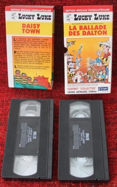 COFFRET VHS ÉDITION spéciale cinquantenaire Lucky Luke dessin animé