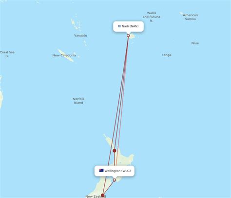 All Flight Routes From Nadi To Wellington Nan To Wlg Flight Routes