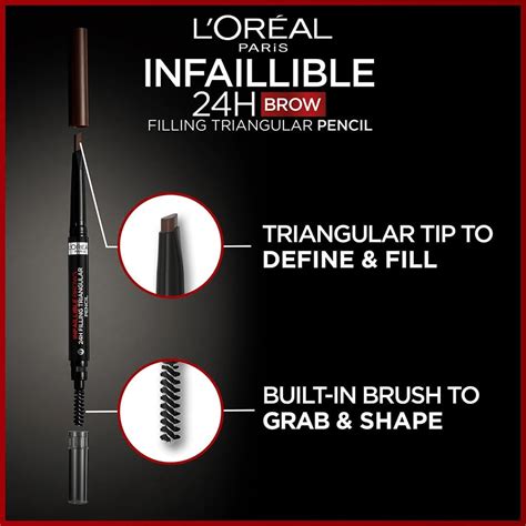 LOreal Paris Infallible Brows H Filling Triangular Pencil Light Brunette At Nice One KSA