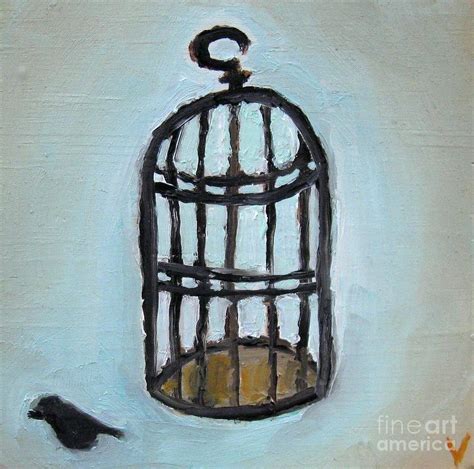 Bird In Cage Painting at PaintingValley.com | Explore collection of ...