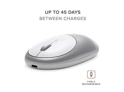 Satechi Aluminum M1 Bluetooth Wireless Mouse With Rechargeable Type C Port