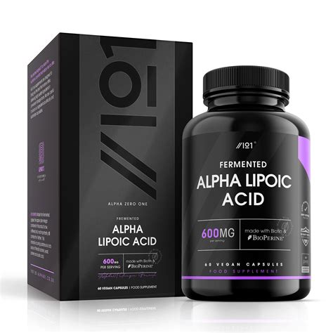 Buy Alpha Lipoic Acid ALA 600mg Made With Biotin BioPerine 60