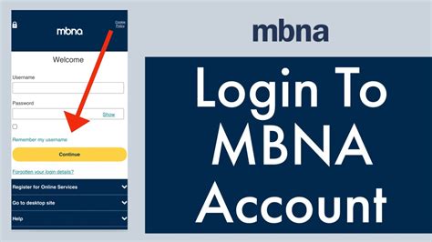 How To Sign In To MBNA Online Banking Account Mbna Login YouTube