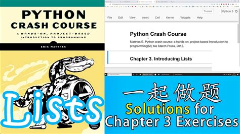 Python Python Crash Course Chapter Lists Try It Yourself