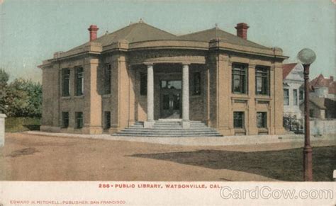 Public Library Watsonville, CA Postcard