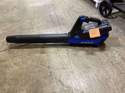 Kobalt 40v Blower With Battery No Charger Metzger Property Services Llc