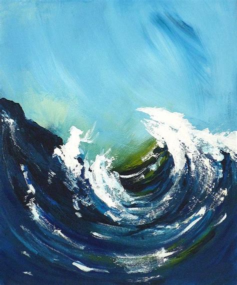 WELLE // Atelier Dworzak | Meereswellen, Moderne malerei, Malerei