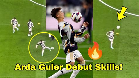 Arda Guler Debut Against Rayo Vallecanoarda Guler Warm Up Skills