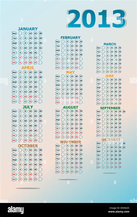 2013 Calendar Hi Res Stock Photography And Images Alamy