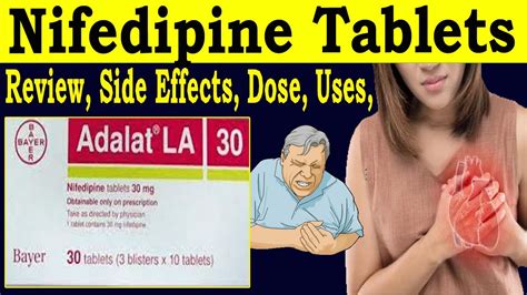 Nifedipine Tablets Ip 30 Mg Review Adalat La 30mg Uses Side