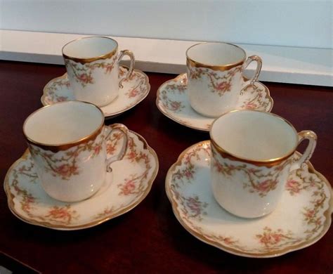 Haviland Limoges France Sets Of Demitasse Cups And Saucers