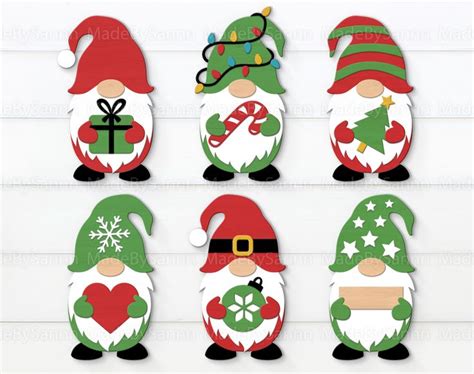 Christmas Gnome Bundle Svg Decoraci N Navide A Adornos De Gnomo De