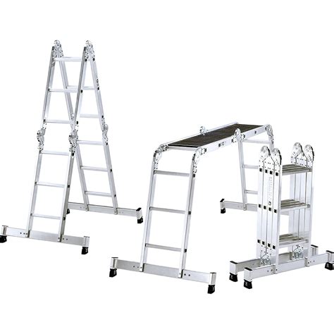 MUNK Aluminium Multi Purpose Ladder Incl Working Platform KAISER