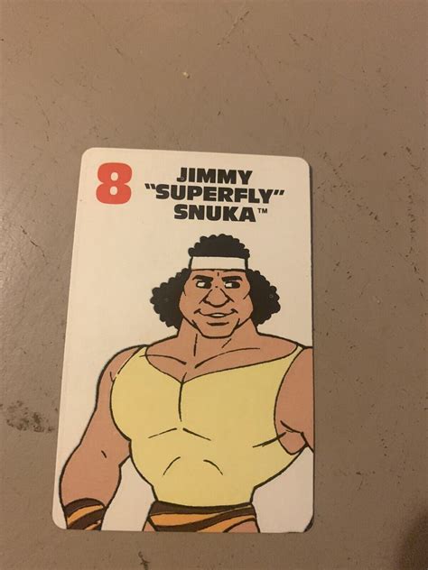 WWF Hulk Hogans Rock N Wrestling Card 8 Superfly Jimmy Snuka WWE And