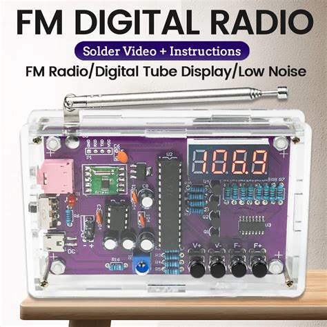 Diy Fm Radio Electronic Kit Einstellbare Frequenz Mhz Digital