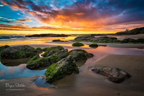 This Is Another Beautiful Sunset At Birubi Beach 2 Exposures Were Used