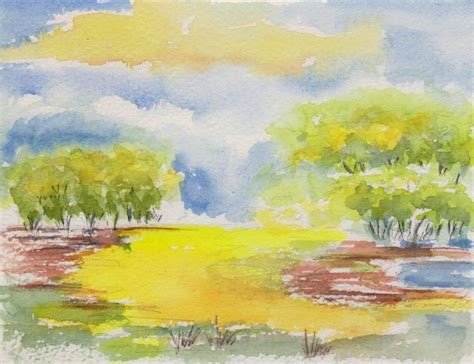 OT Aquarell Landschaft Von Ullysses Kunstnet