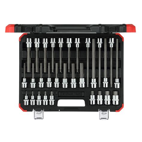 Gedore Red 3301573 12 Drive Hex Screwdriver Bit Socket Set 30pcs From