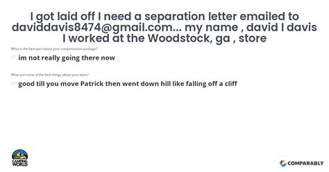 Camping World – I got laid off I need a separation letter emailed to ...